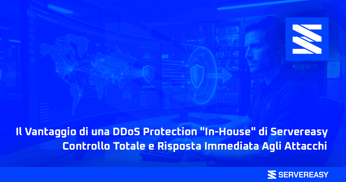 Il Vantaggio di una DDoS Protection "In-House" di Servereasy: Controllo Totale e Risposta Immediata Agli Attacchi
